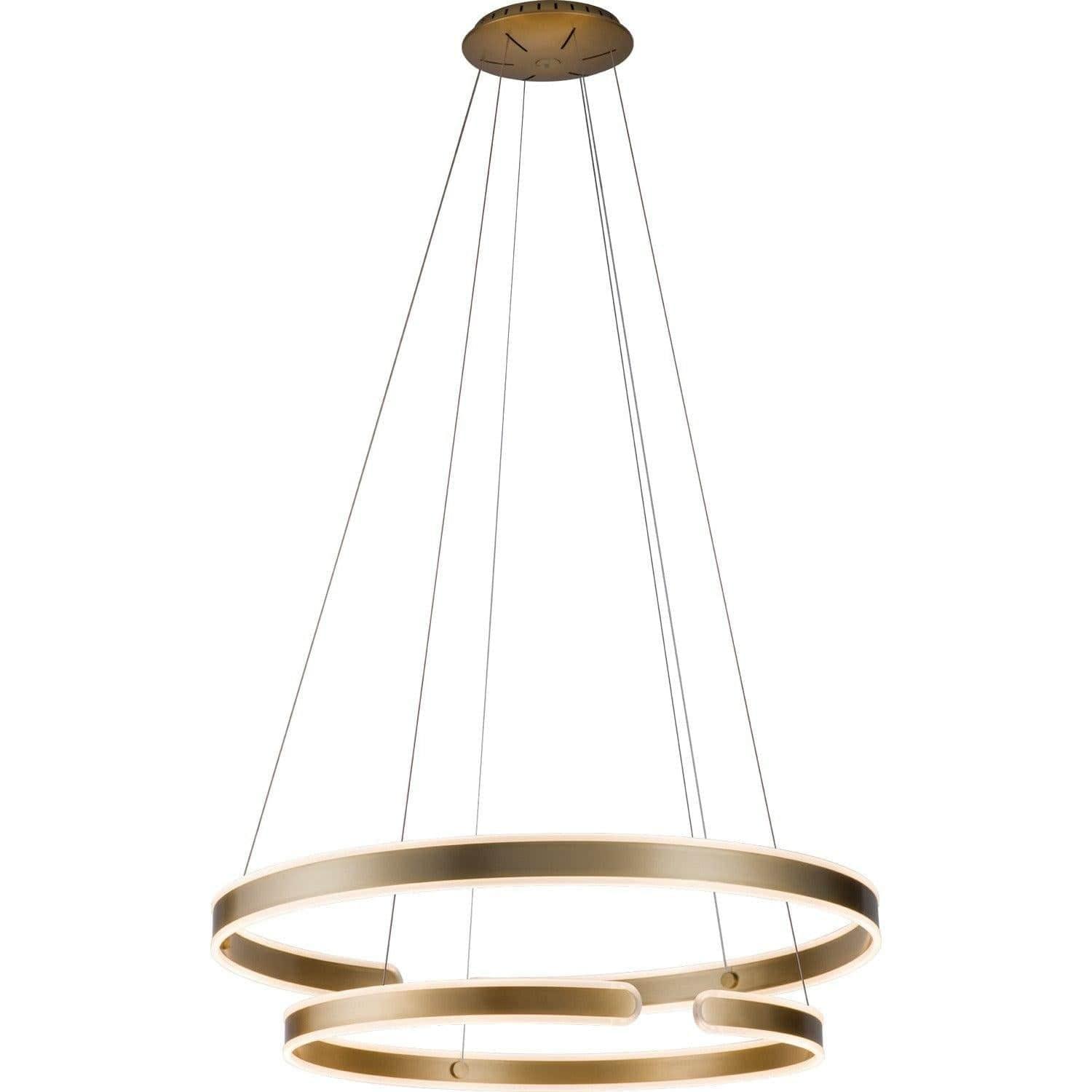 PageOne Lighting - Gianni Two-Tier LED Pendant - PP020110-BC | Montreal Lighting & Hardware