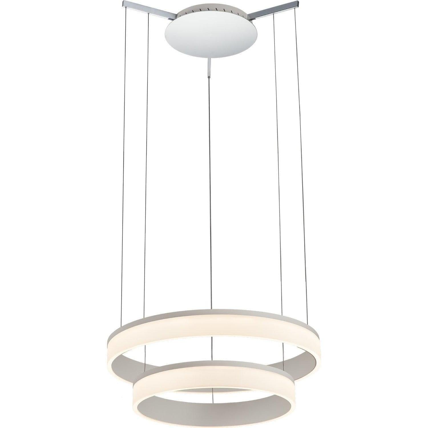 PageOne Lighting - Halo Two-Tier LED Pendant - PP120048-VW/CM | Montreal Lighting & Hardware