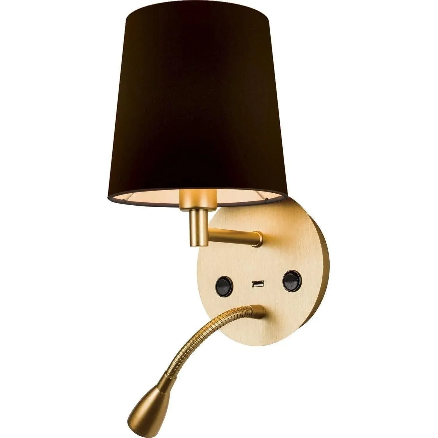 PageOne Lighting - Josephine LED Wall Sconce - PW131088-BC/BK | Montreal Lighting & Hardware