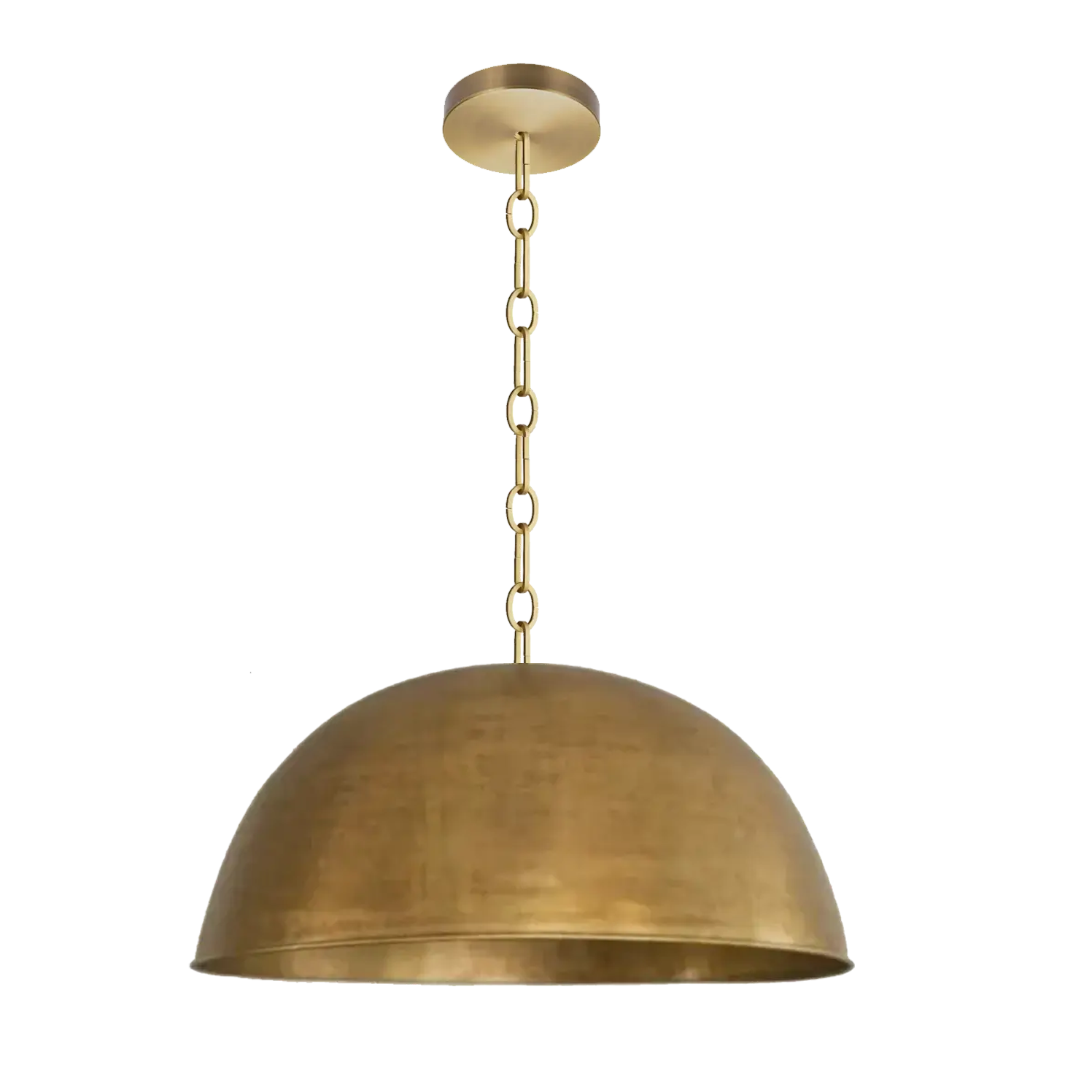 Dounia Home - DH-DOMPENLIG-SM-BRS-3FT - Dome Pendant Light - Polished Brass