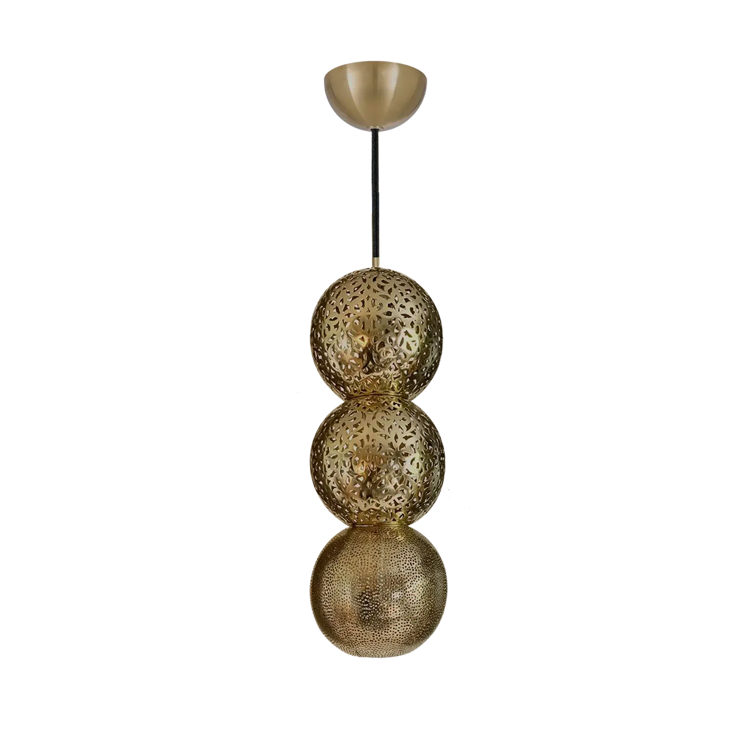 Dounia Home - DH-RIAPENLIG-MD-NIK - Riad Pendant Light - Brushed Nickel Silver