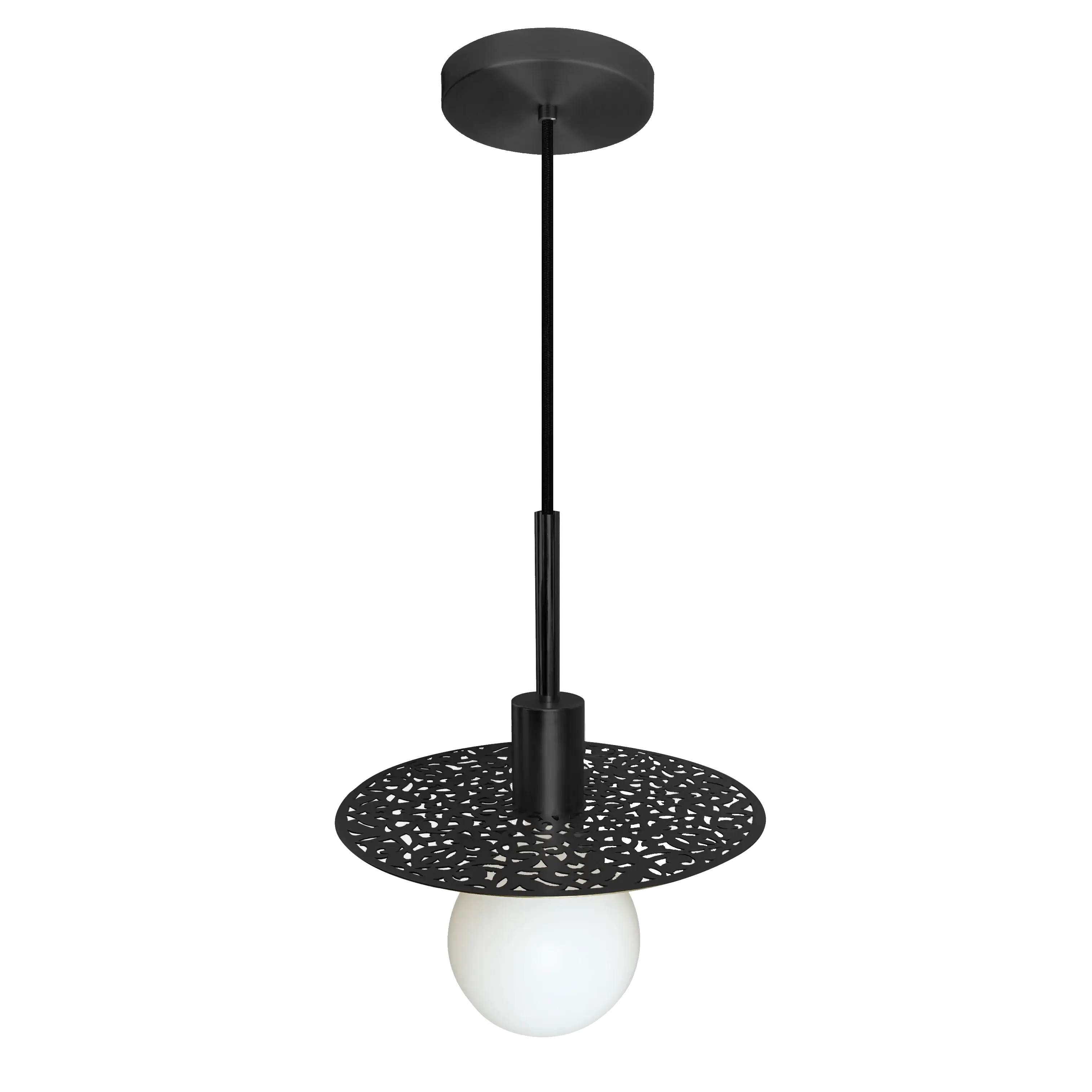 Dounia Home - DH-RIADISLED-SM-MGM - Riad Disc LED Suspension - Matte Gun Metal