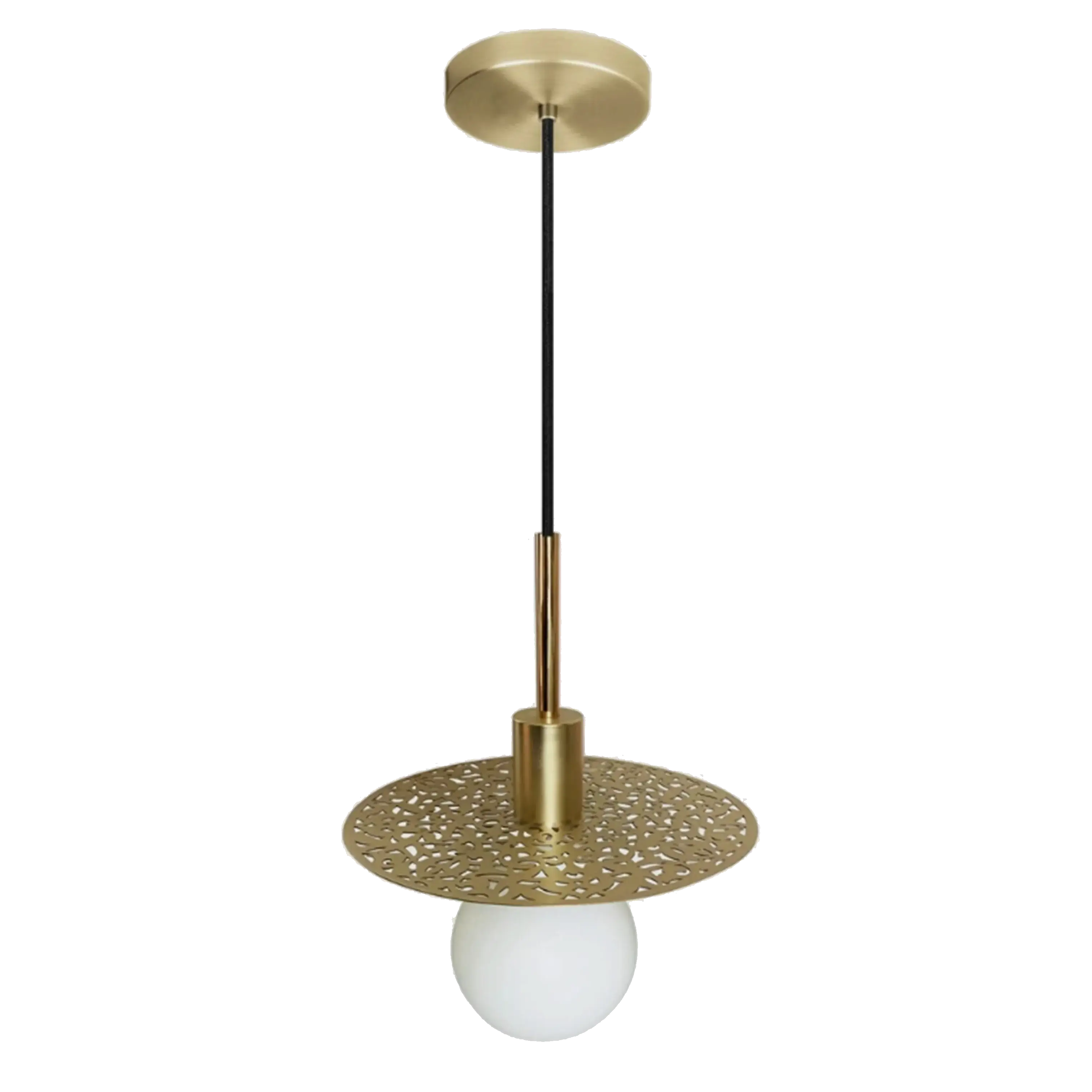 Dounia Home - DH-RIADISLED-SM-NIK - Riad Disc LED Suspension - Brushed Nickel Silver