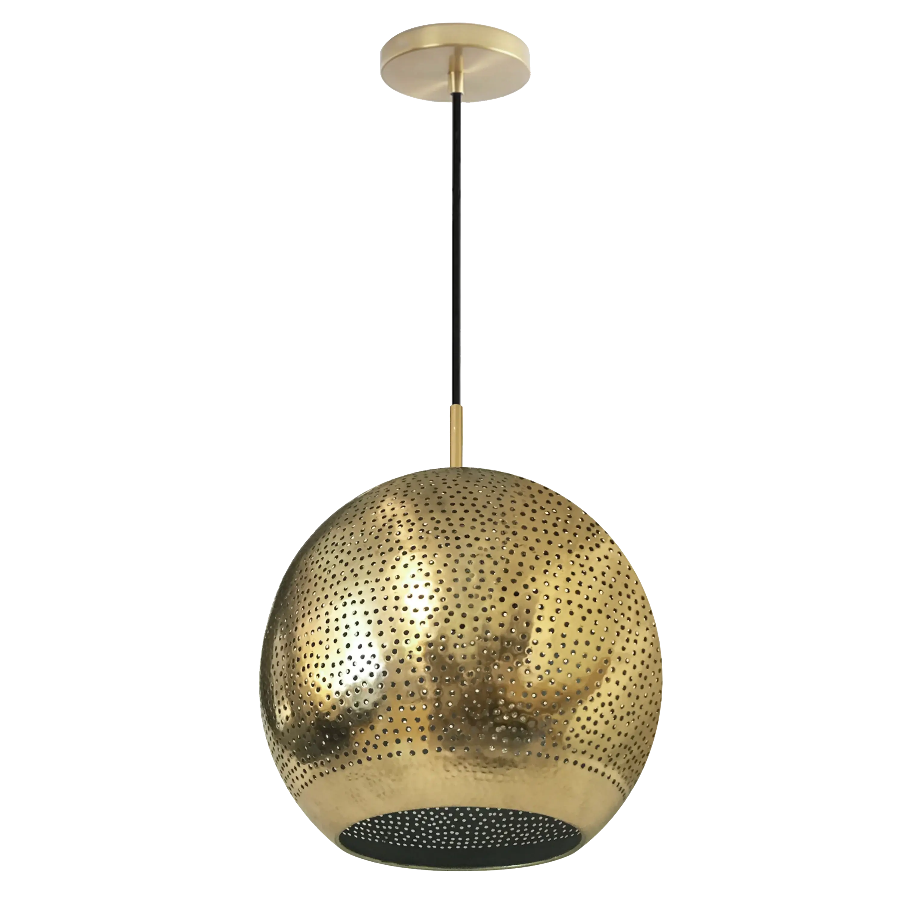 Dounia Home - DH-SHAPENLIG-SM-NIK - Shams Pendant Light - Brushed Nickel Silver