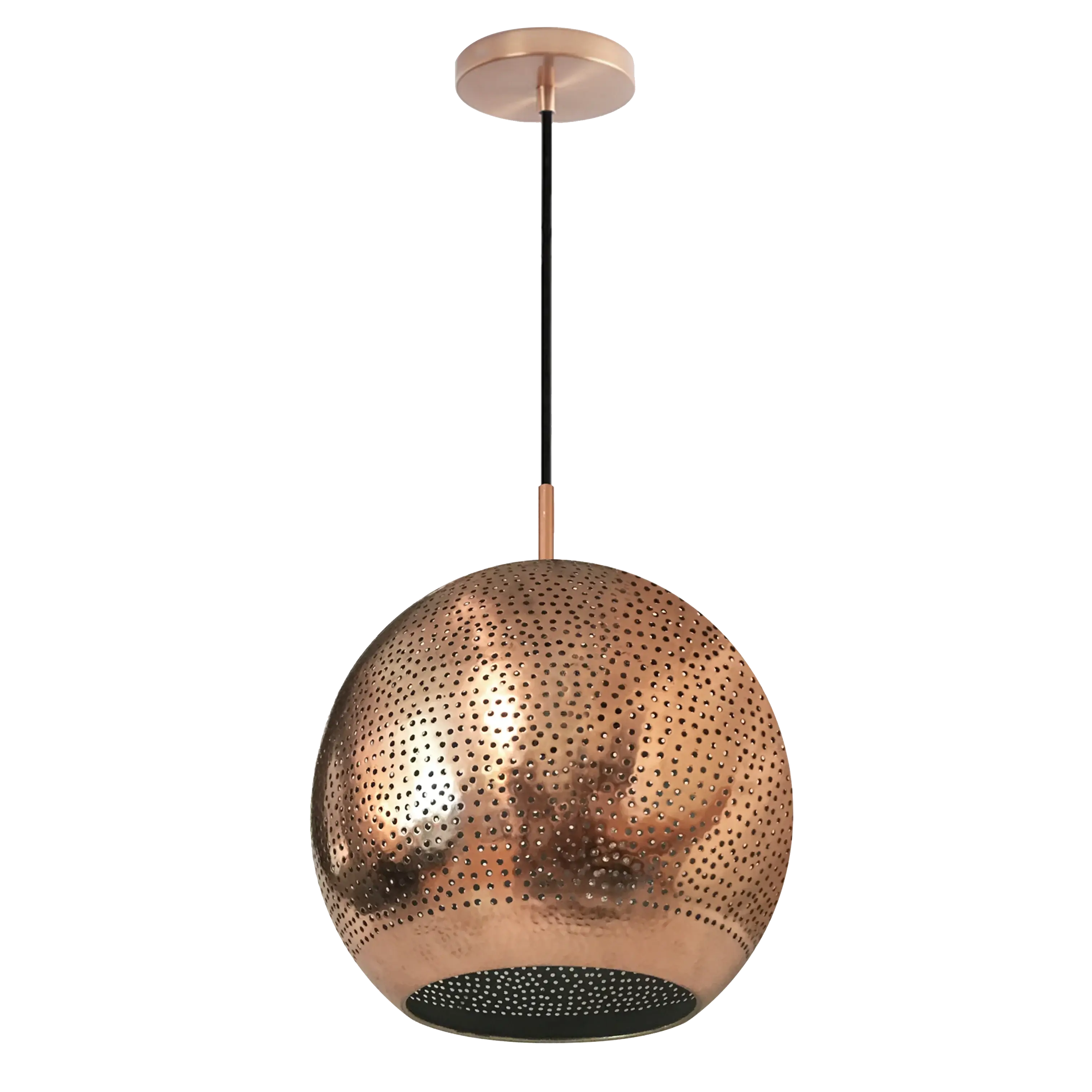 Dounia Home - DH-SHAPENLIG-SM-AB - Shams Pendant Light - Antique Brass