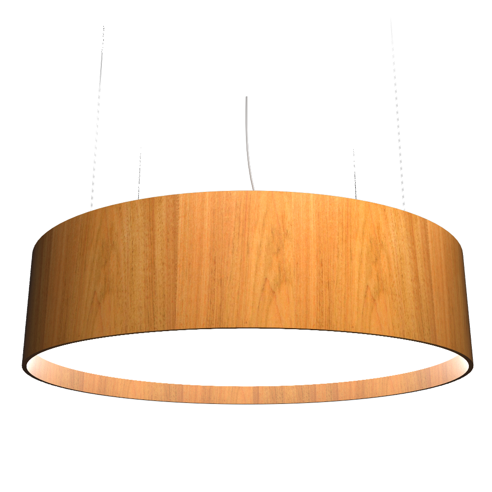 Accord Lighting 207LED.09 Cylindrical Accord Pendant in Louro Freijo