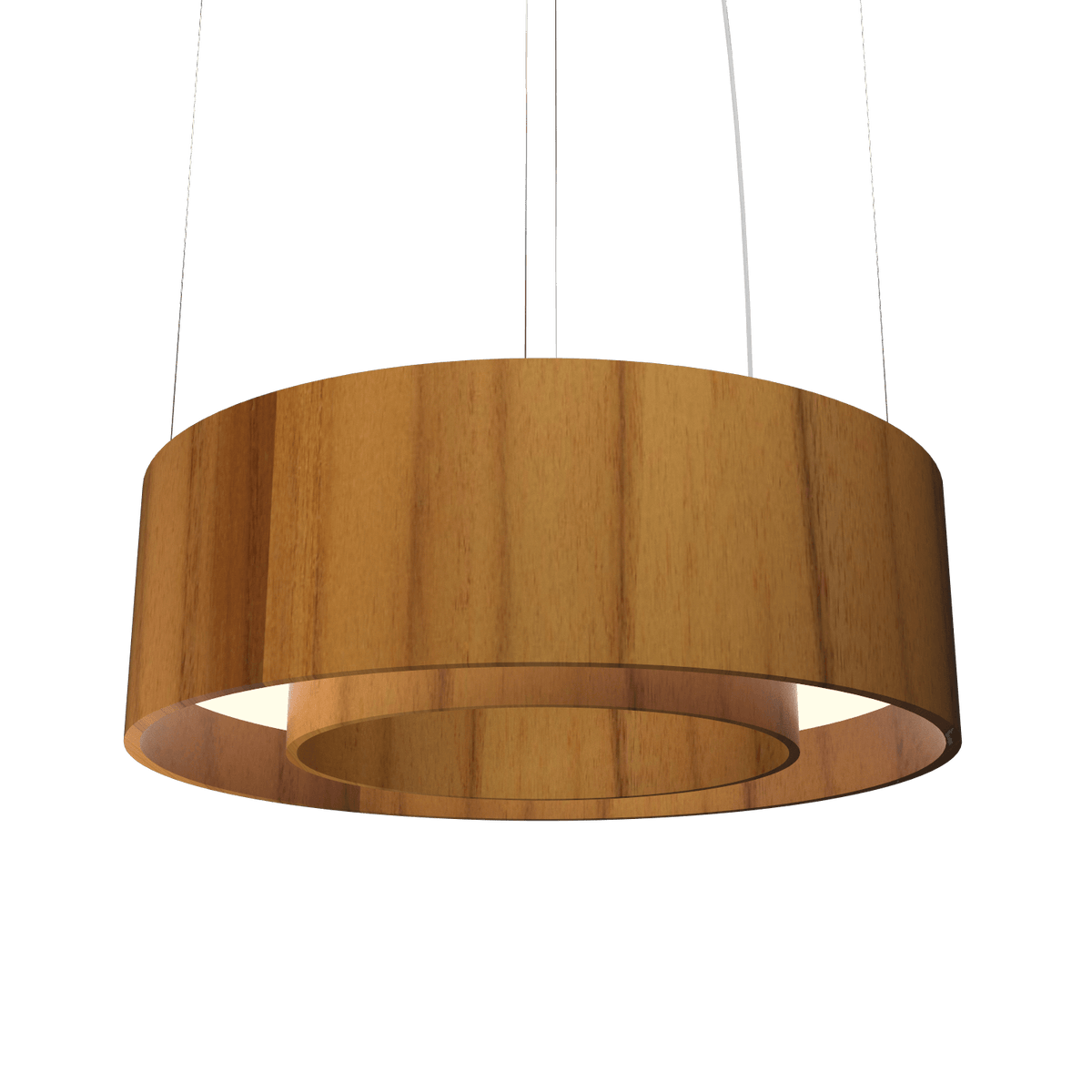Accord Lighting 215LED.12 Cylindrical Accord Pendant in Teak