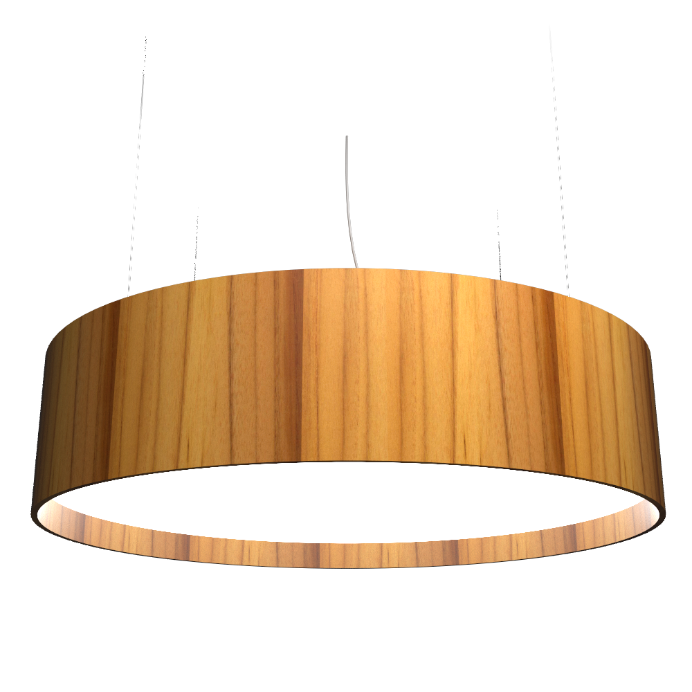 Accord Lighting 207LED.12 Cylindrical Accord Pendant in Teak