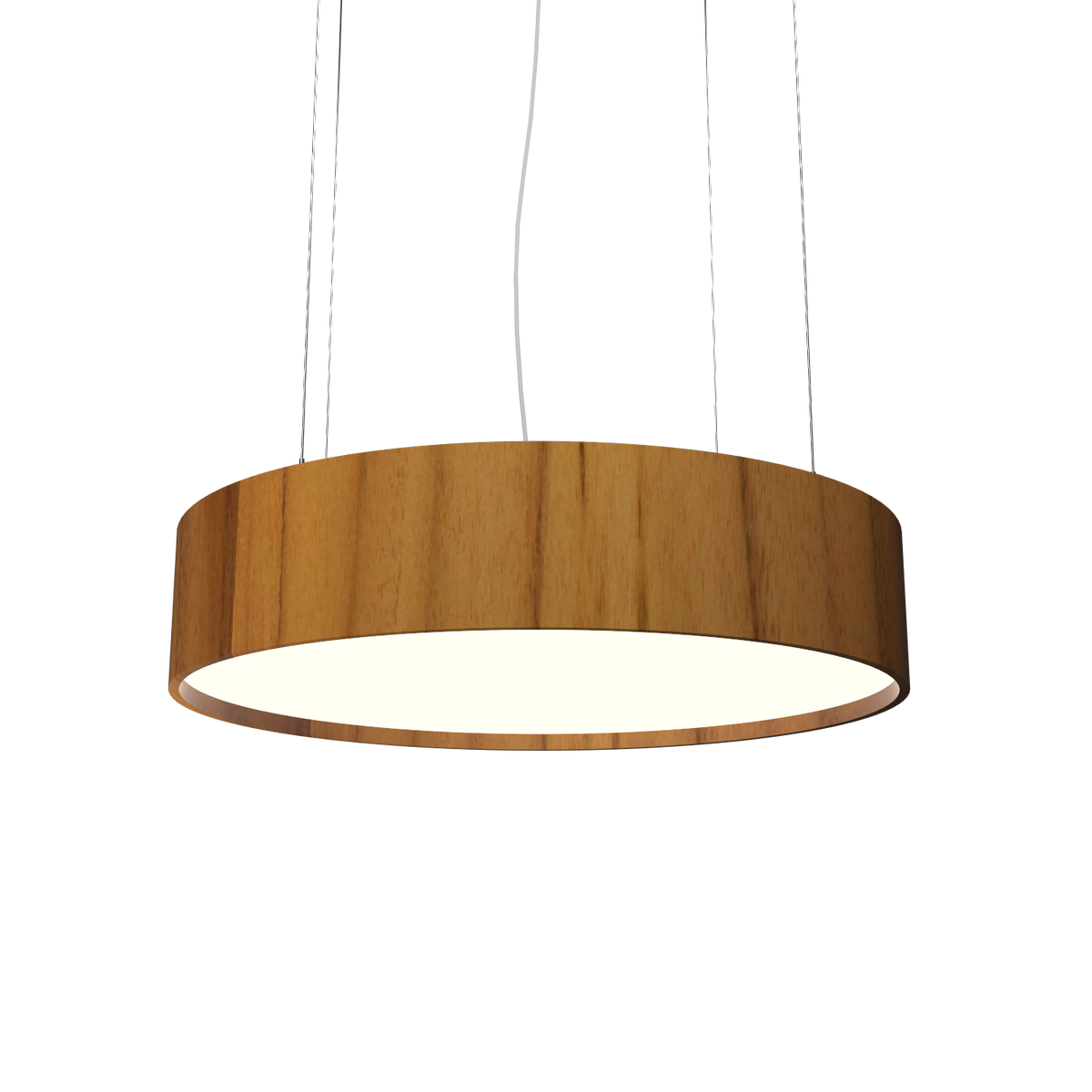 Accord Lighting 1038LED.12 Cylindrical Accord Pendant in Teak