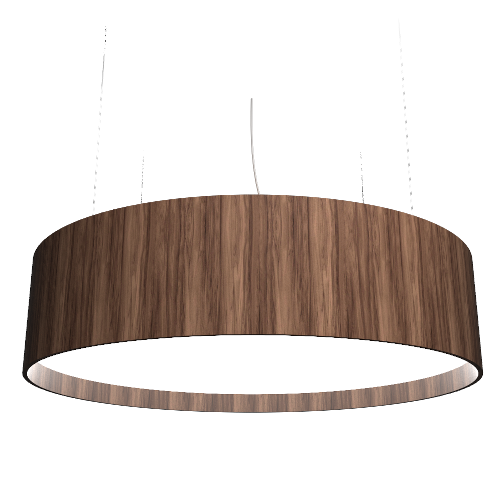 Accord Lighting 207LED.18 Cylindrical Accord Pendant in American Walnut