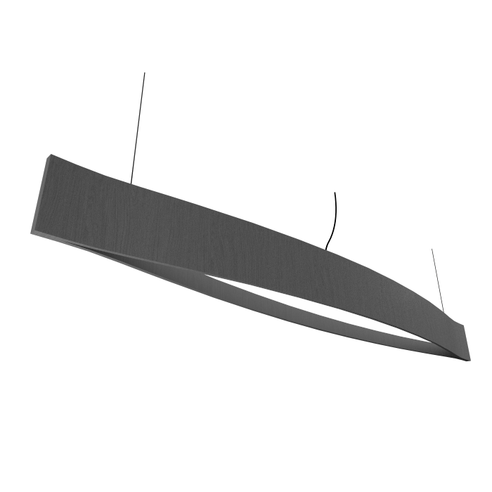 Accord Lighting 1279LED.50 Canoe Accord Suspension en gris organique
