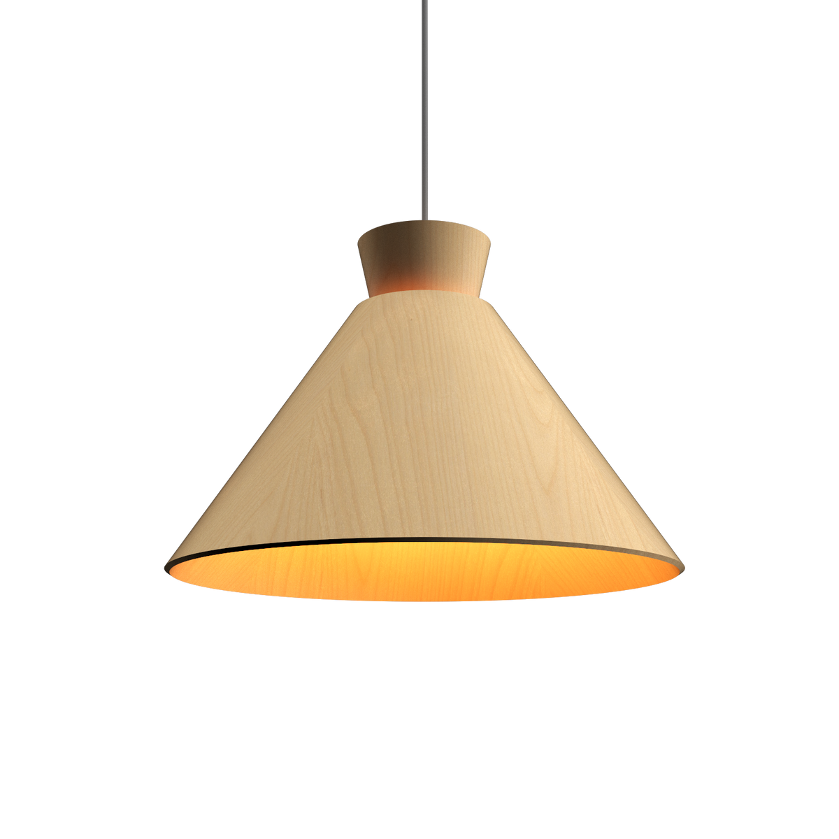 Accord Lighting 1474.34 Conical Accord Pendant in Maple