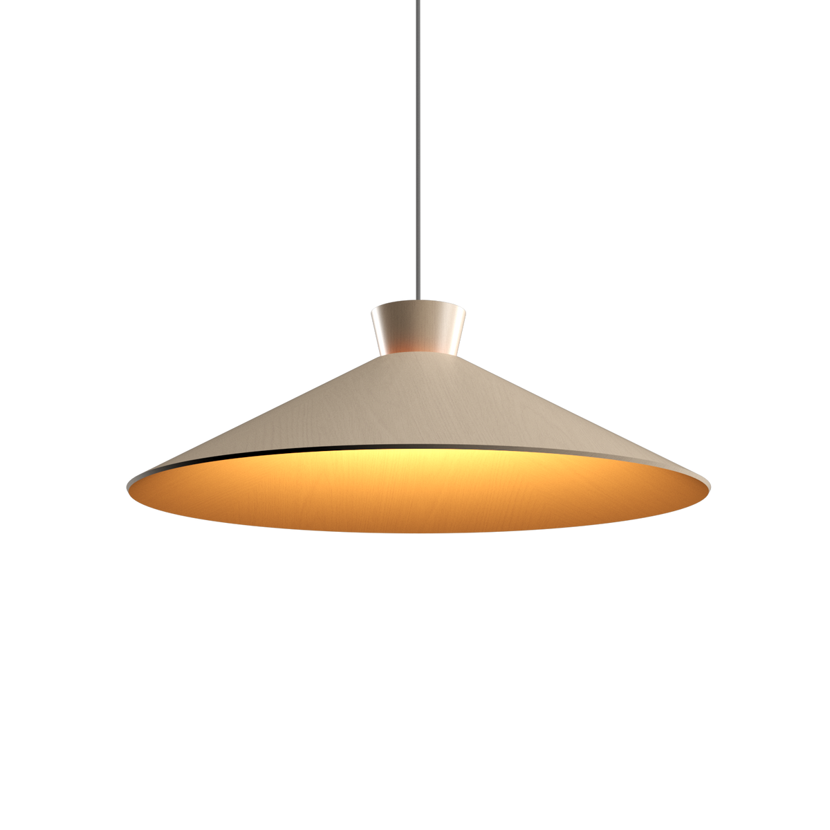 Accord Lighting 1475.48 Conical Accord Pendant in Organic Cappuccino