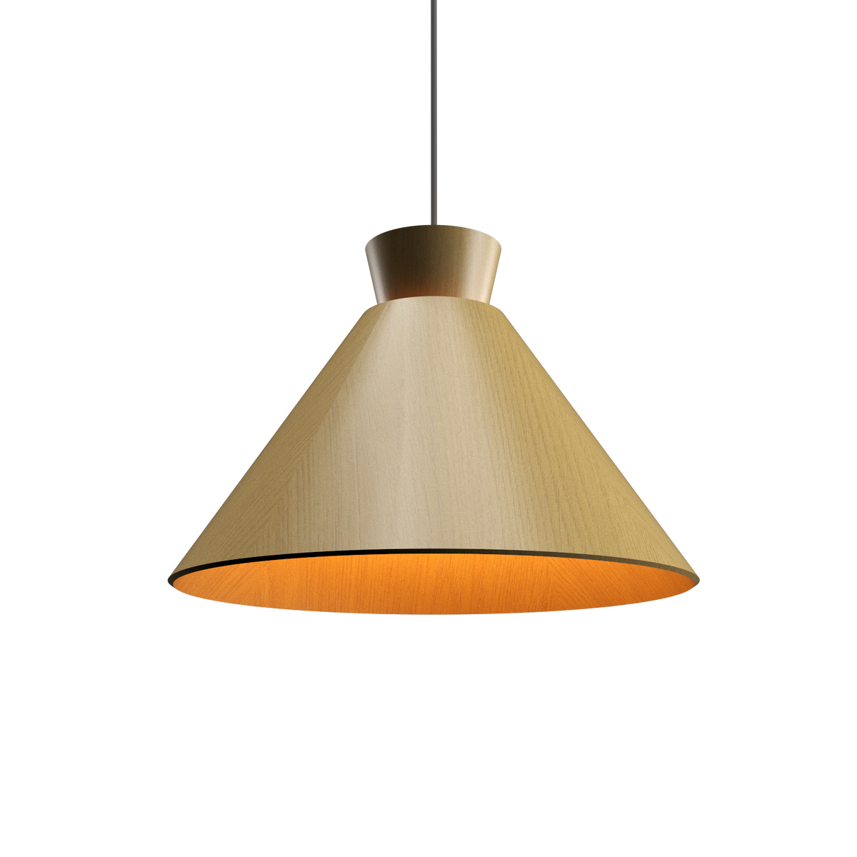 Accord Lighting 1474.49 Conical Accord Pendant in Organic Gold