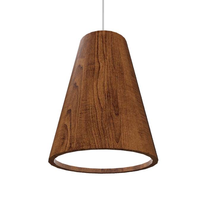 Accord Lighting 1130C.06 Conical Crystal Accord Pendant in Imbuia