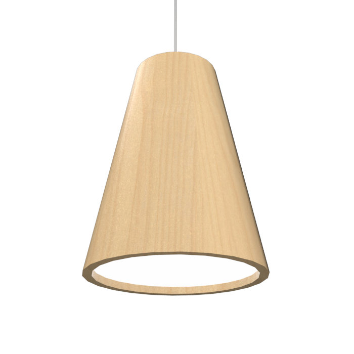 Accord Lighting 1130C.34 Conical Crystal Accord Pendant in Maple