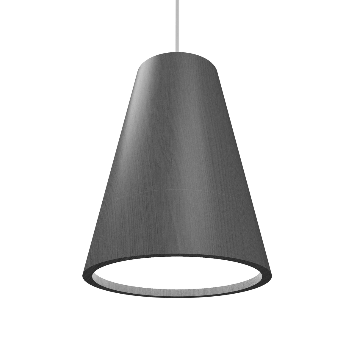 Accord Lighting 1130C.50 Conical Crystal Accord Pendant in Organic Grey