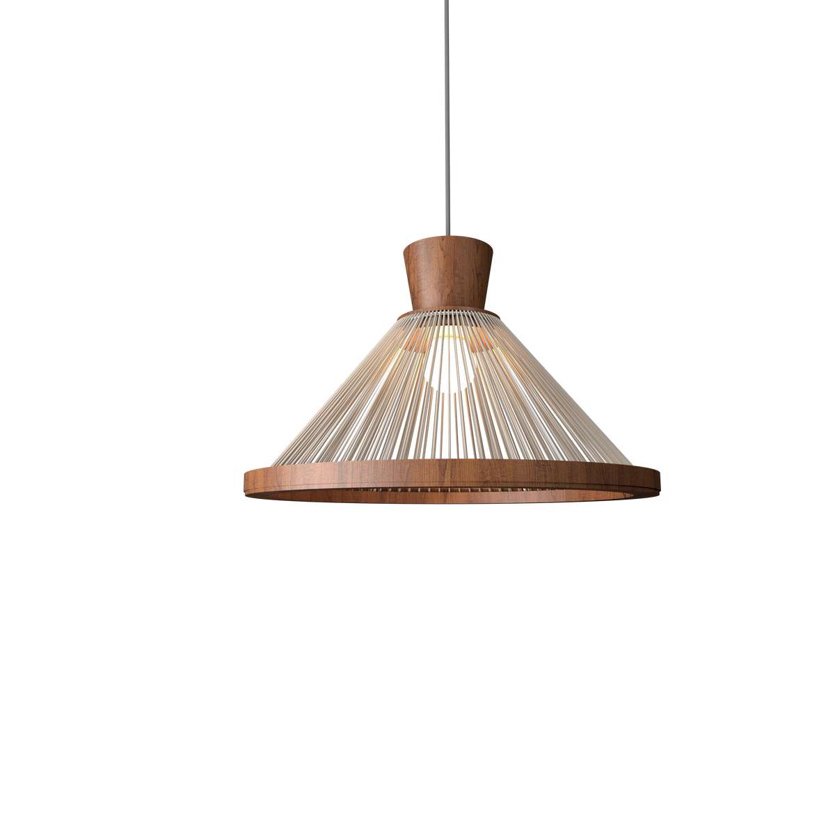 Accord Lighting 1531.06 Corda Accord Pendant in Imbuia
