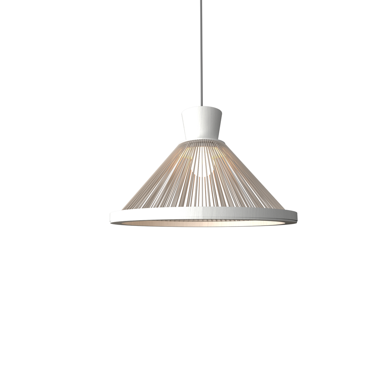 Accord Lighting 1531.47 Corda Accord Pendant in Organic White