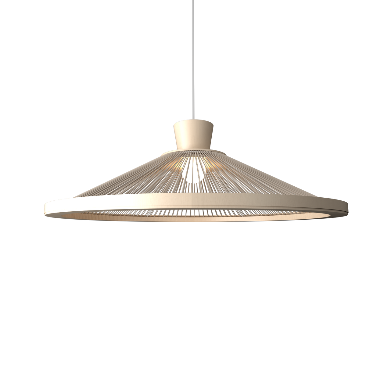Accord Lighting 1532.48 Corda Accord Pendant in Organic Cappuccino