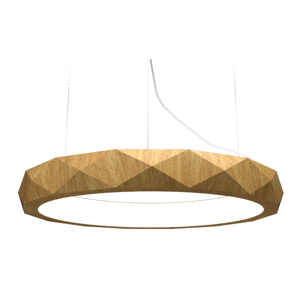 Accord Lighting 1357LED.09 Facet Accord Pendant in Louro Freijo