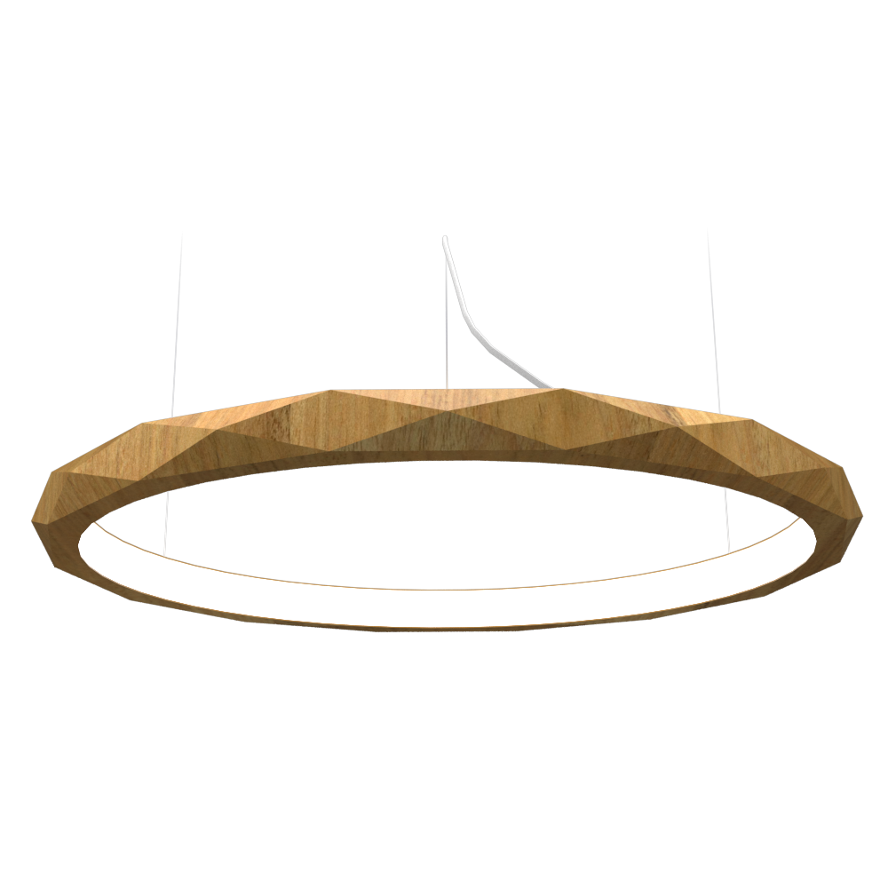 Accord Lighting 1354LED.09 Facet Accord Pendant in Louro Freijo