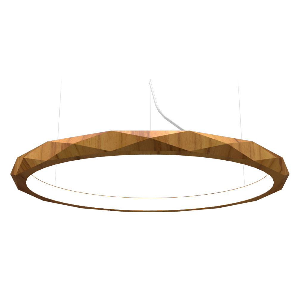 Accord Lighting 1354LED.12 Facet Accord Pendant in Teak