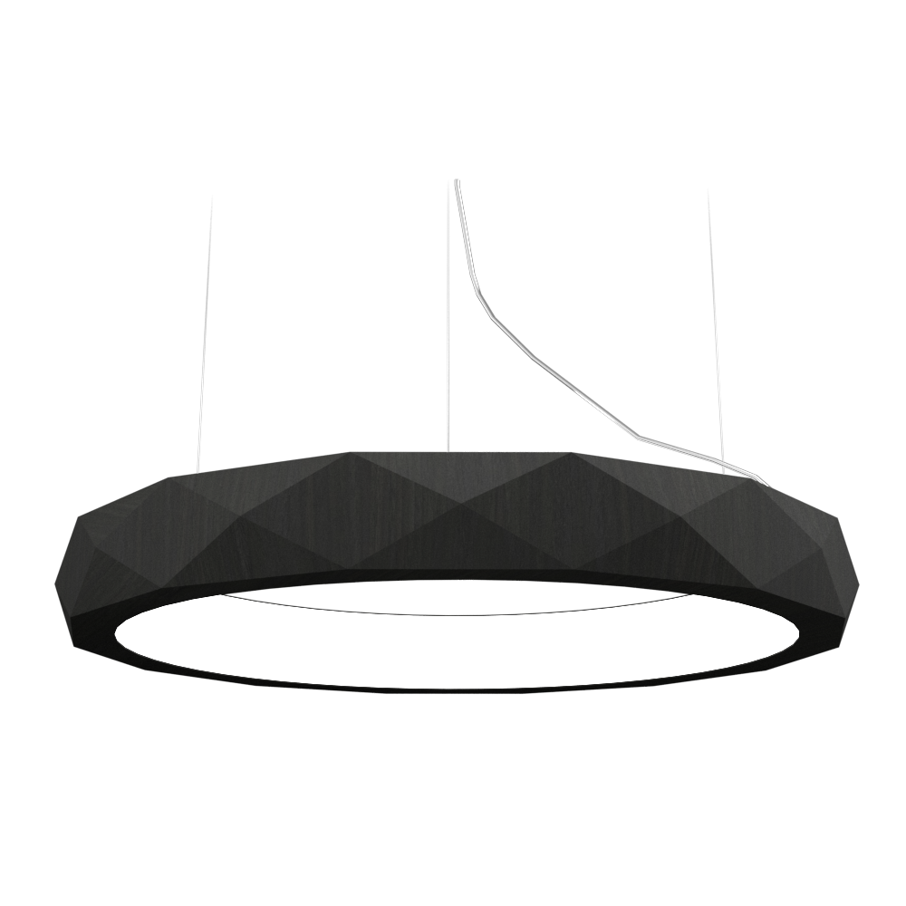 Accord Lighting 1357LED.44 Facet Accord Pendant in Charcoal