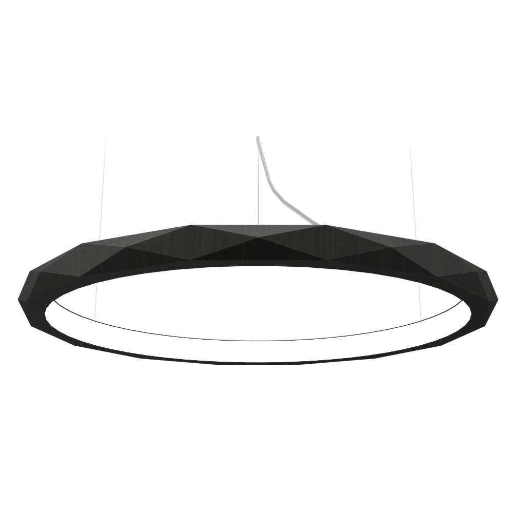 Accord Lighting 1354LED.44 Facet Accord Pendant in Charcoal