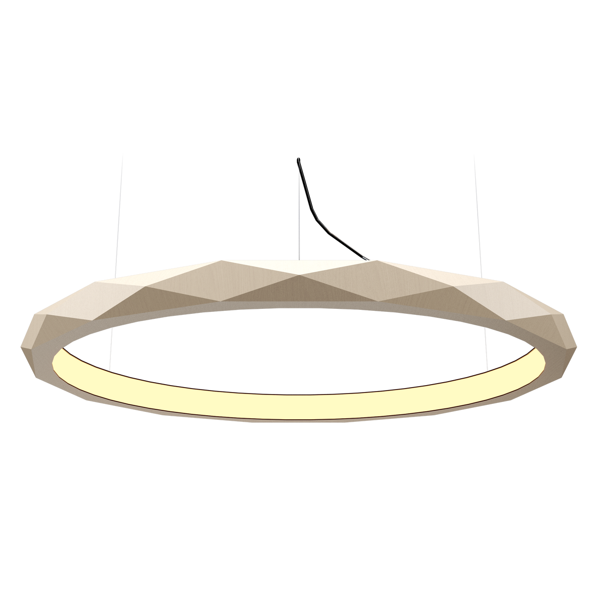 Accord Lighting 1354LED.48 Facet Accord Pendant in Organic Cappuccino