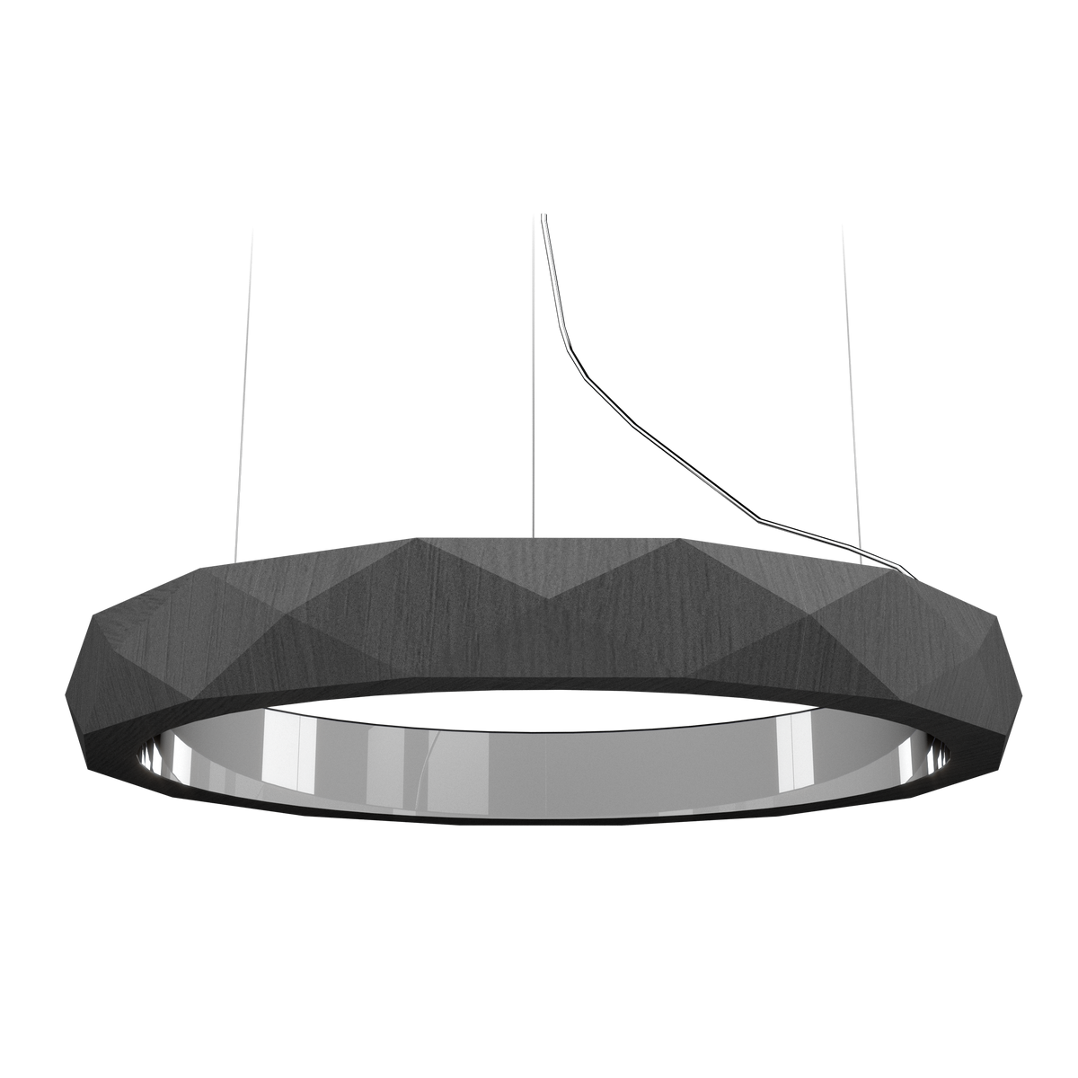 Accord Lighting 1357LED.50 Facet Accord Pendant in Organic Grey