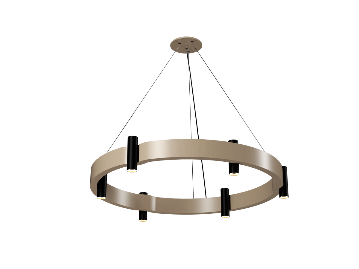 Accord Lighting 1497.48 Flow Accord Suspension dans un cappuccino bio