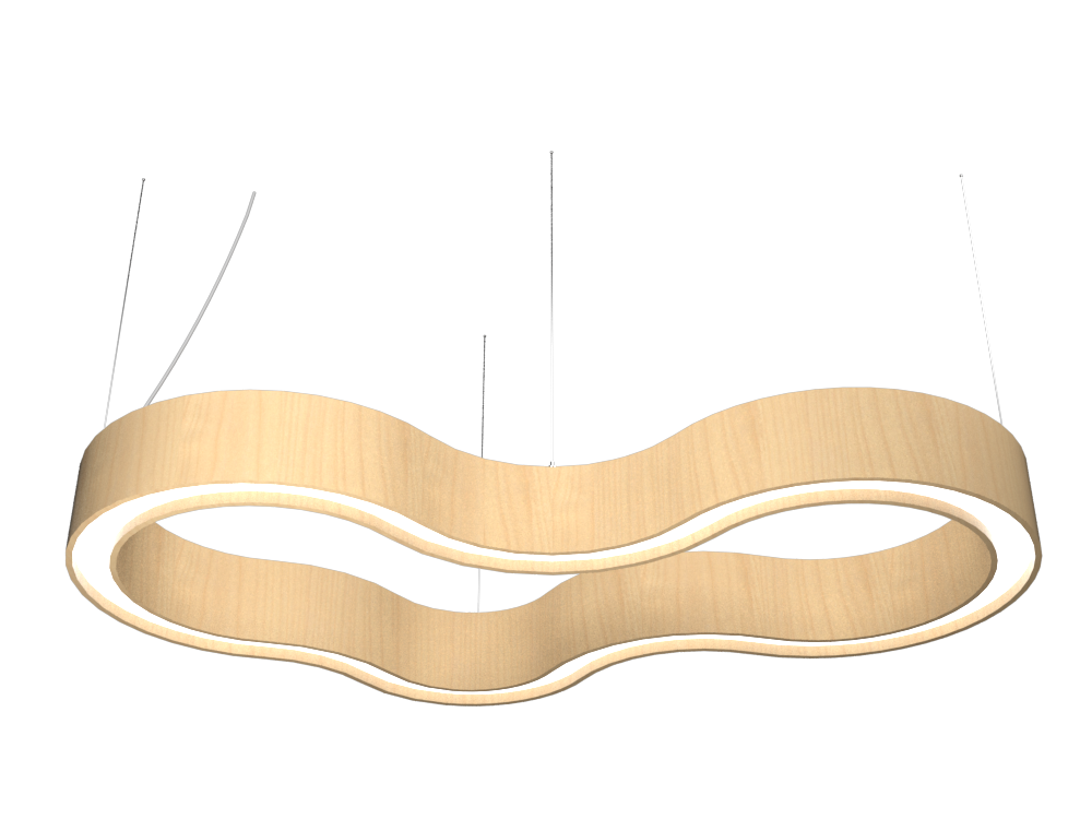 Accord Lighting 1345LED.34 Organic Accord Pendant in Maple