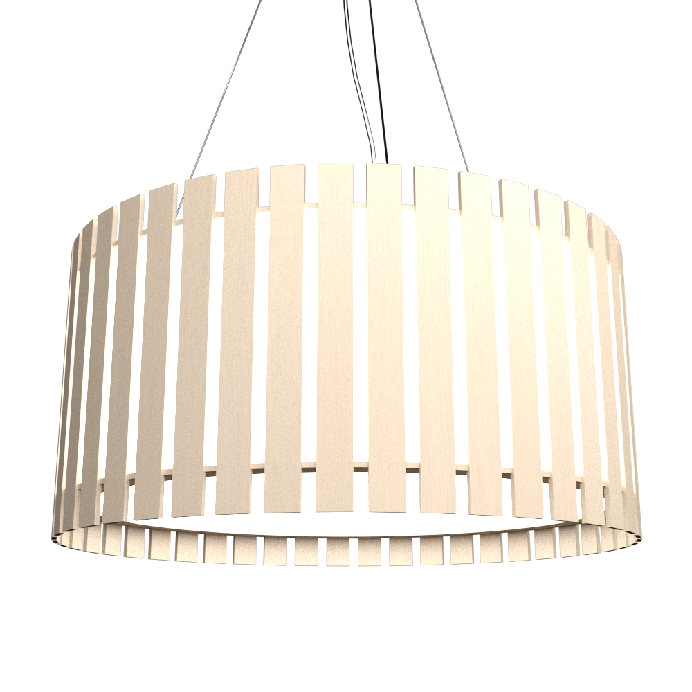 Accord Lighting 1094LED.48 Accord à lattes Suspension dans un cappuccino bio