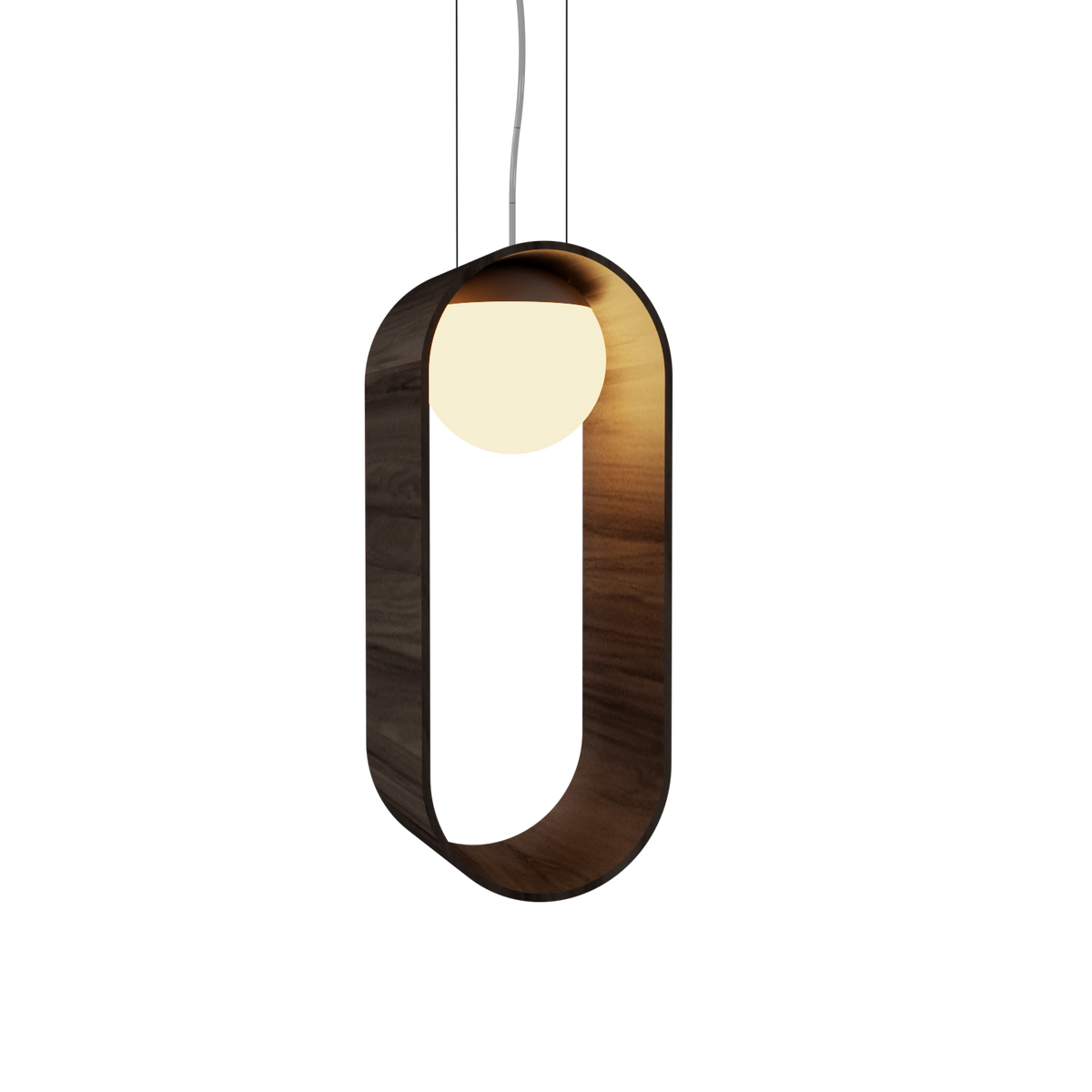 Accord Lighting 1466.18 Sfera Accord Pendant in American Walnut