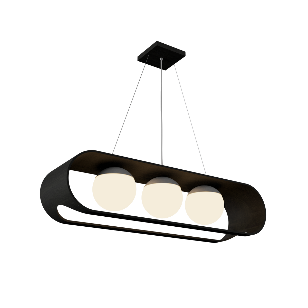 Accord Lighting 1448.44 Sfera Accord Pendant in Charcoal