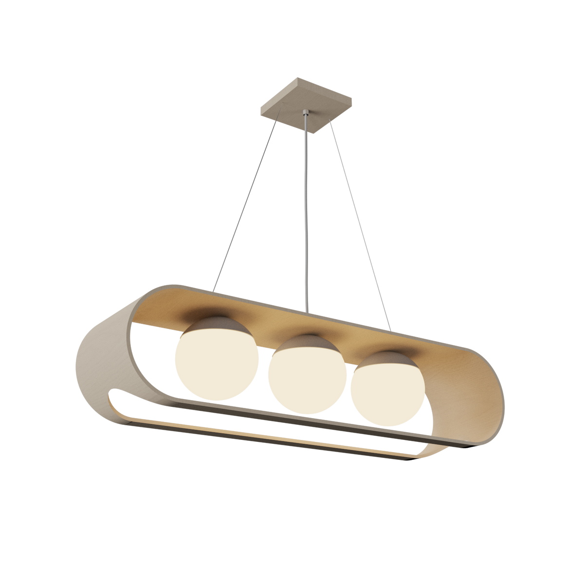 Accord Lighting 1448.48 Sfera Accord Pendant in Organic Cappuccino