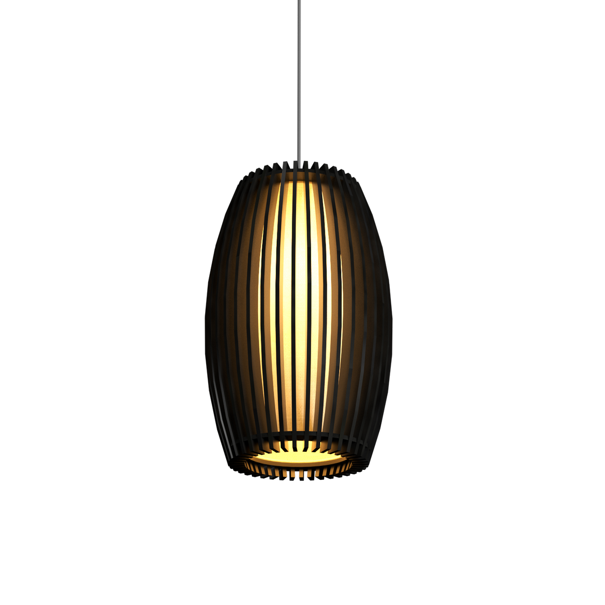 Accord Lighting 1140.44 Stecche Di Legno Accord Suspension au charbon