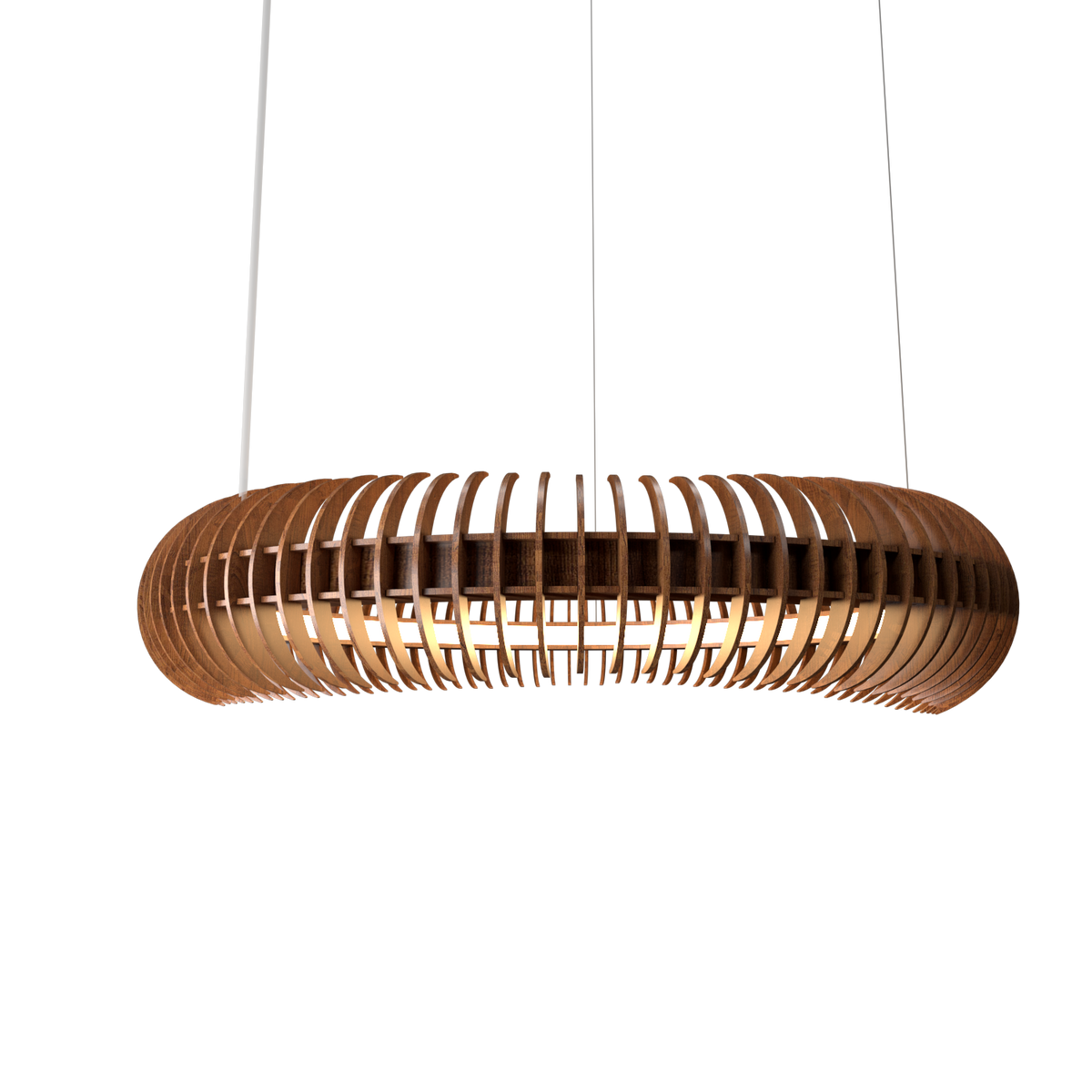 Accord Lighting 1533LED.06 Lampe de Legno Suspension à Imbuia