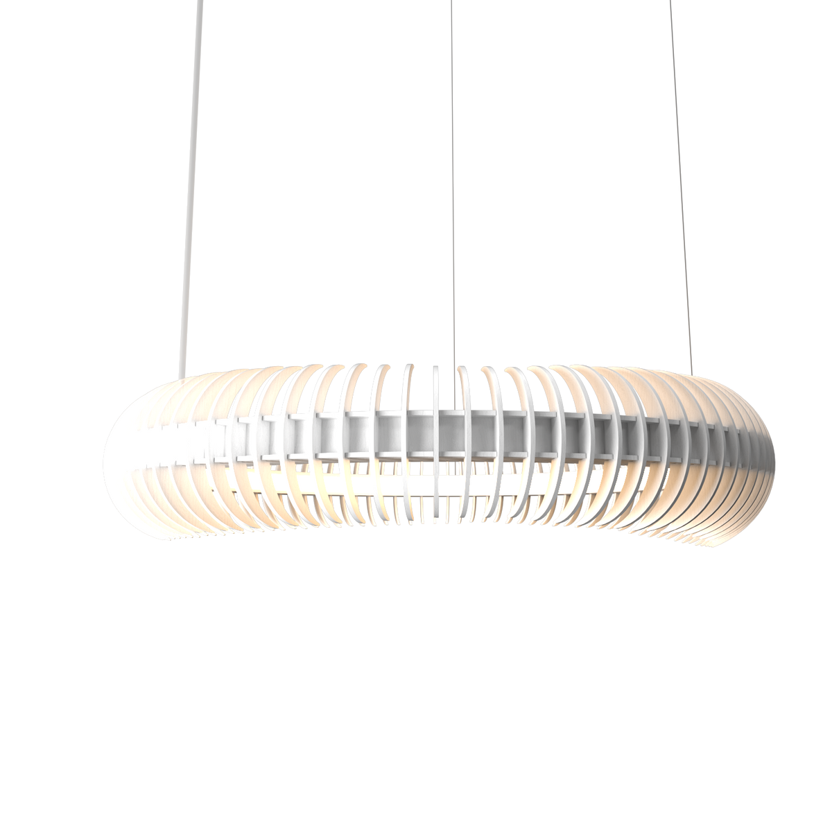 Accord Lighting 1533LED.47 Lampe de Legno Suspension en blanc biologique