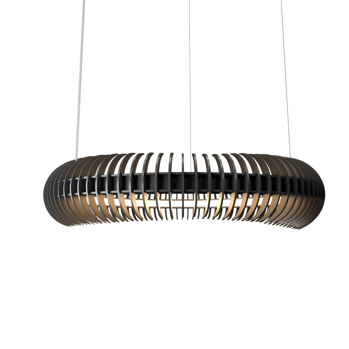 Accord Lighting 1533LED.50 Lampe de Legno Suspension en gris organique
