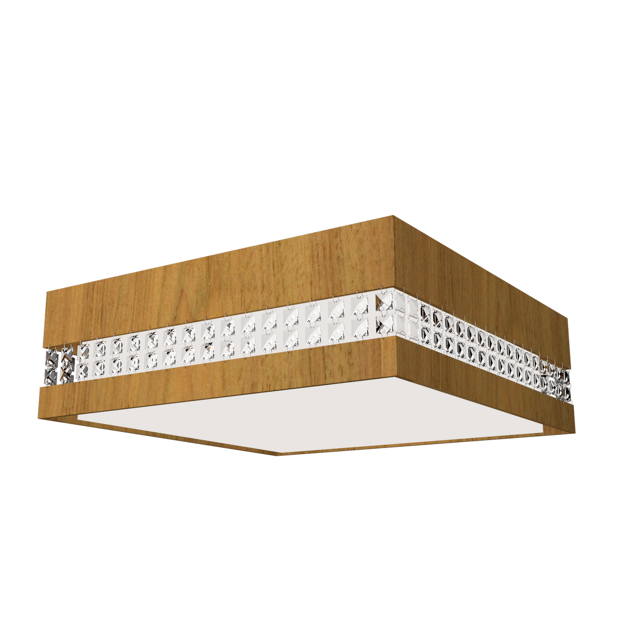 Accord Lighting 5027CLED.09 Crystals Accord Plafonnier en Louro Freijo