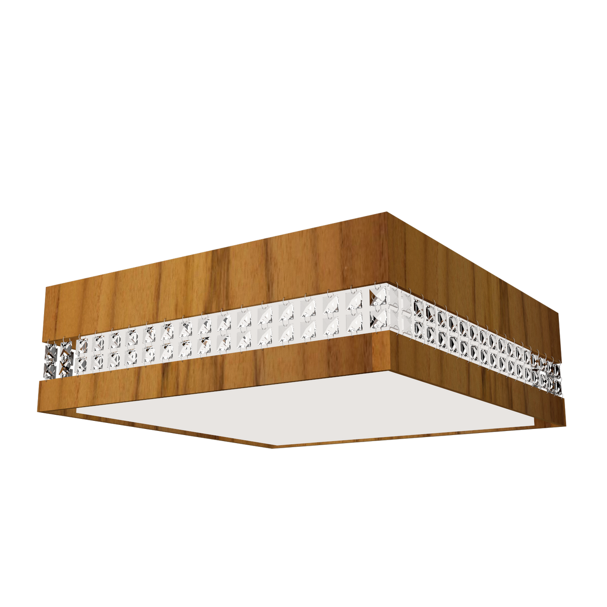Accord Lighting 5028CLED.12 Crystals Accord Ceiling Mounted in Teak