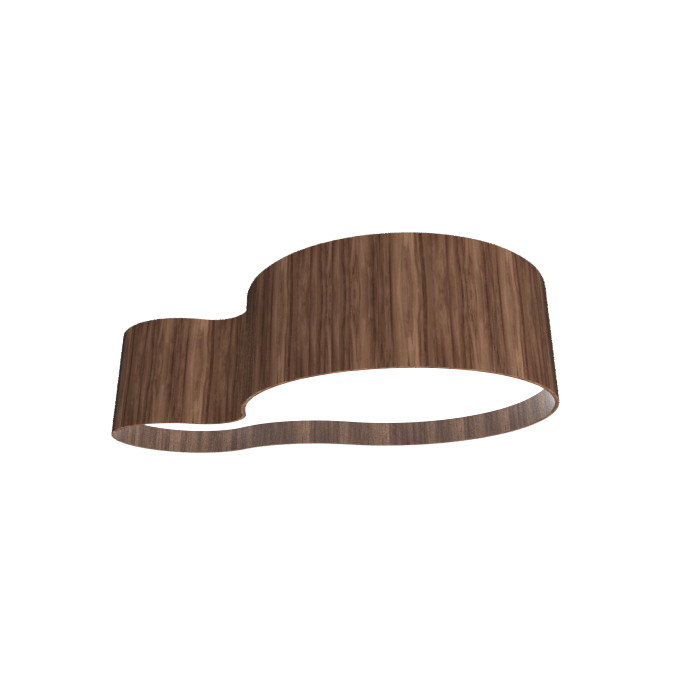 Plafonnier Accord Lighting 5064LED.18 Organic Accord en noyer américain
