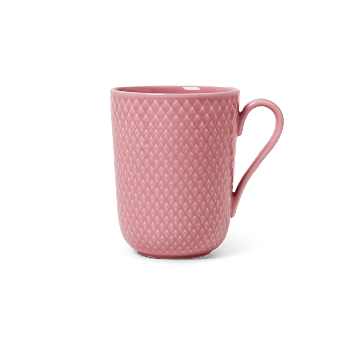 Lyngby Porcelæn 201974 Tasse couleur rhombe en rose