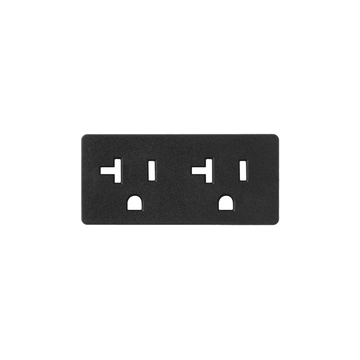 Prado 9001-0063 Outlet Cover Plate in Black
