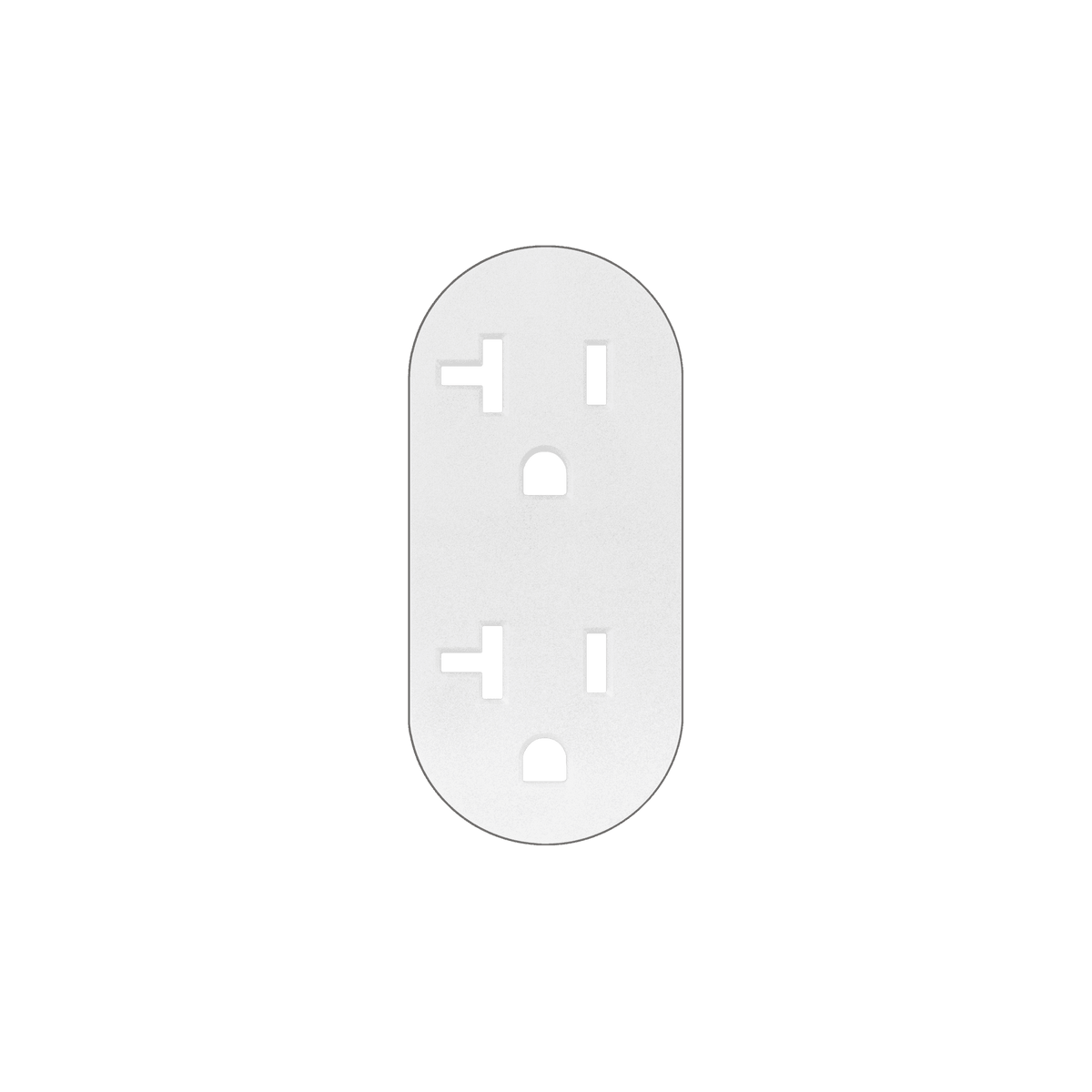 Prado 9100-0133 Outlet Cover Plate in White