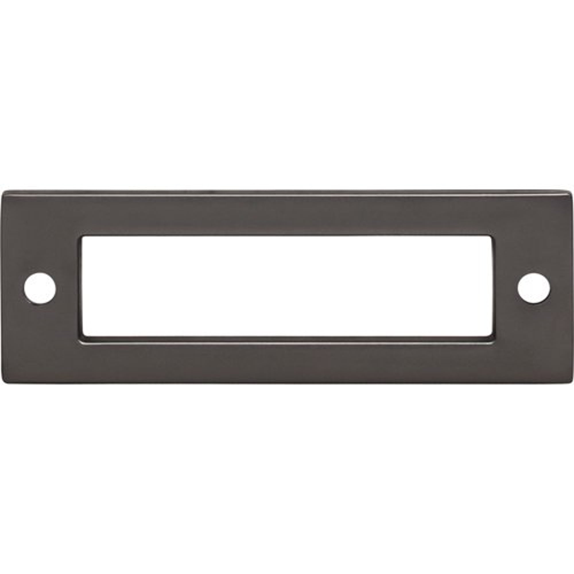 Top Knobs TK923AG Hollin Backplate in Ash Gray