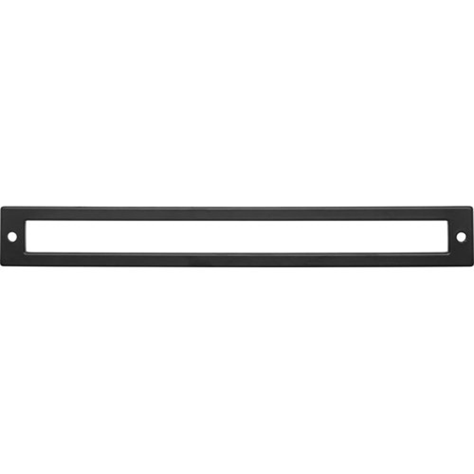 Top Knobs TK928BLK Hollin Backplate in Flat Black