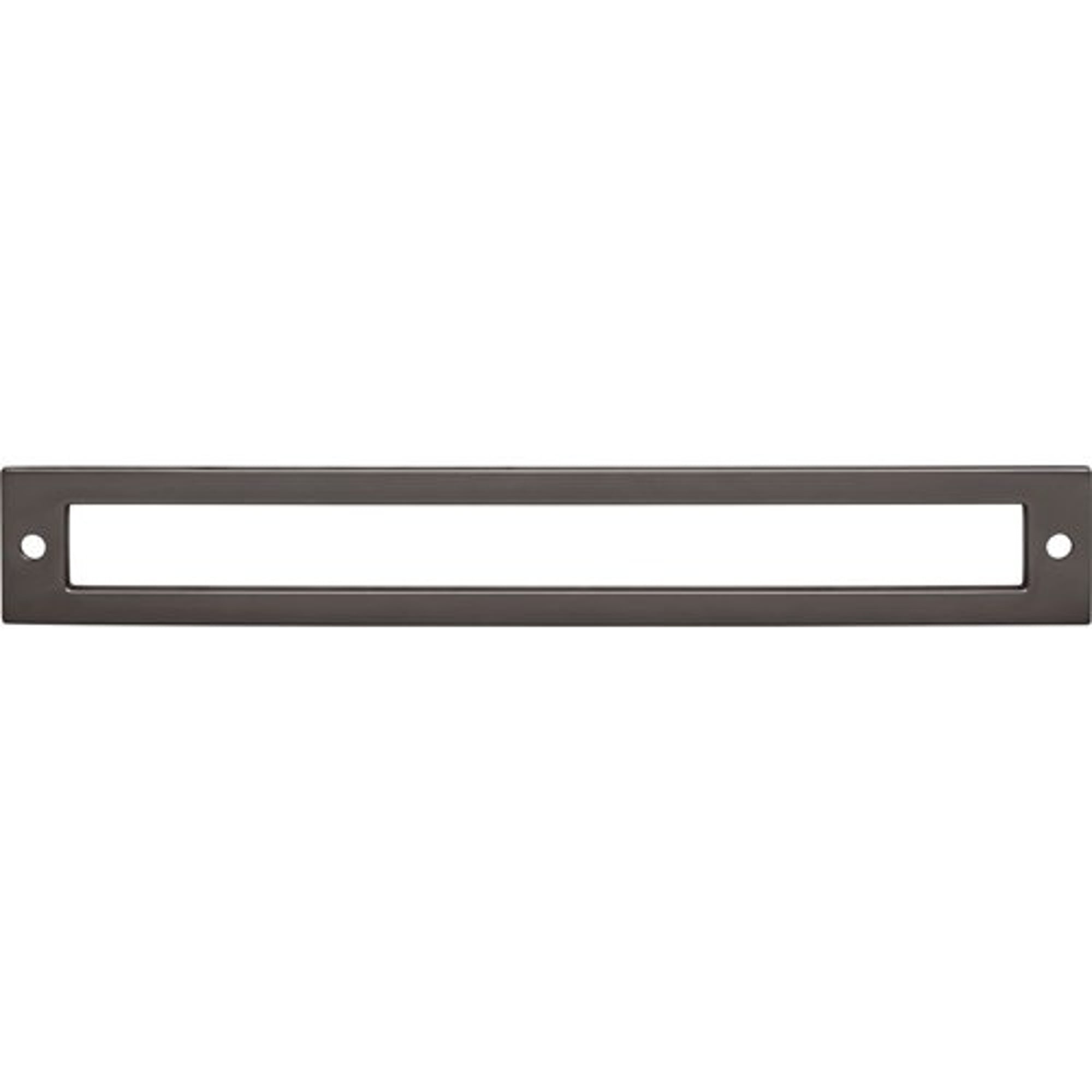 Top Knobs TK927AG Hollin Backplate in Ash Gray